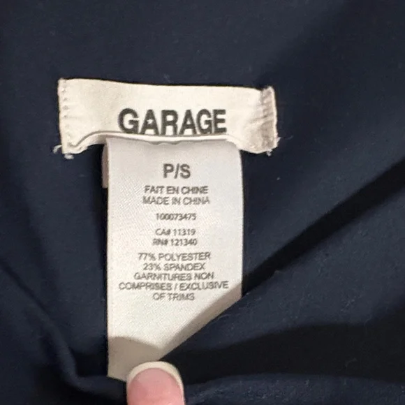 Garage Dark Blue Cross High-Waisted Leggings - Picture 2 of 7